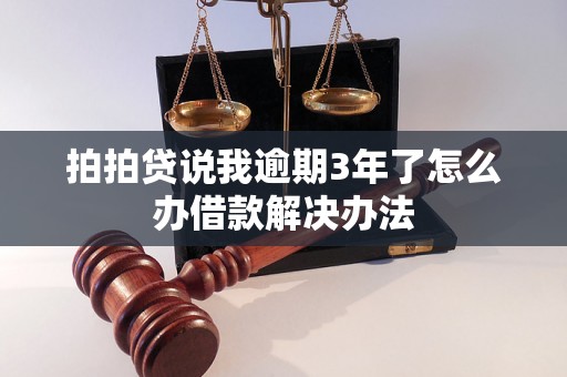 拍拍贷说我逾期3年了怎么办借款解决办法