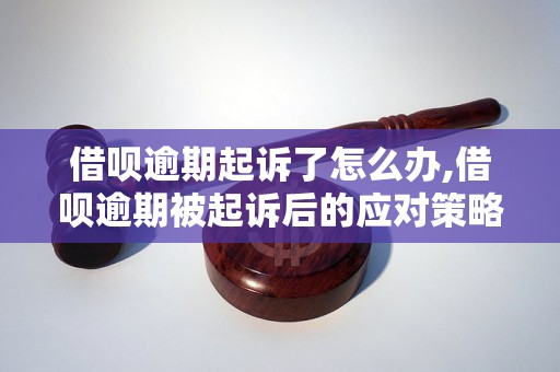 借呗逾期起诉了怎么办,借呗逾期被起诉后的应对策略