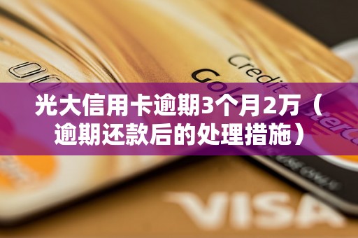 光大信用卡逾期3个月2万（逾期还款后的处理措施）