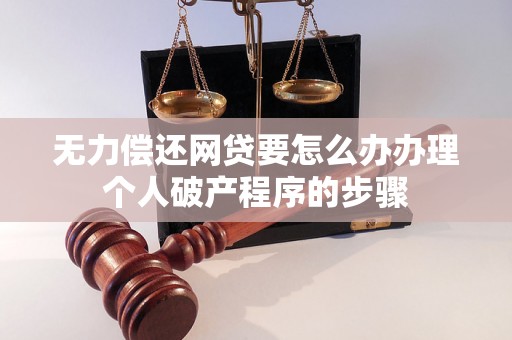 无力偿还网贷要怎么办办理个人破产程序的步骤