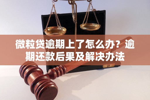 微粒贷逾期上了怎么办？逾期还款后果及解决办法