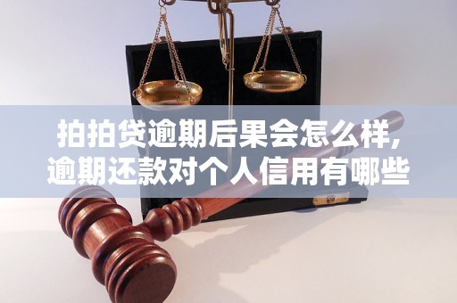 拍拍贷逾期后果会怎么样,逾期还款对个人信用有哪些影响