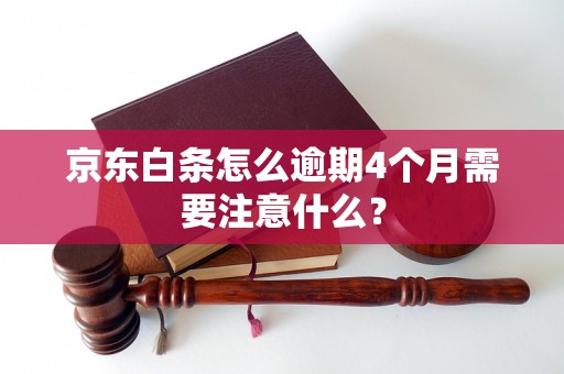 京东白条怎么逾期4个月需要注意什么？