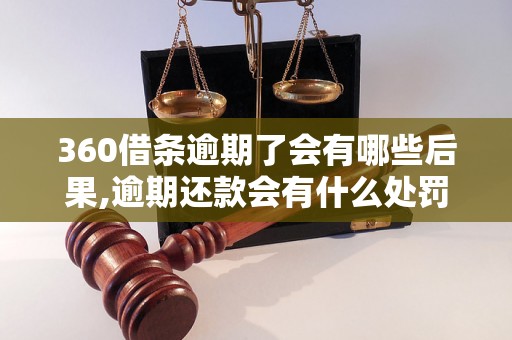 360借条逾期了会有哪些后果,逾期还款会有什么处罚措施