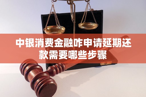 中银消费金融咋申请延期还款需要哪些步骤