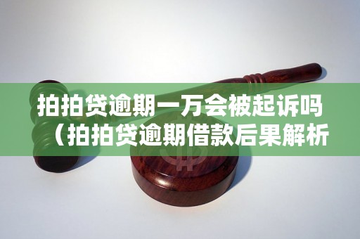 拍拍贷逾期一万会被起诉吗（拍拍贷逾期借款后果解析）