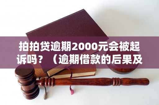 拍拍贷逾期2000元会被起诉吗？（逾期借款的后果及处理方法）