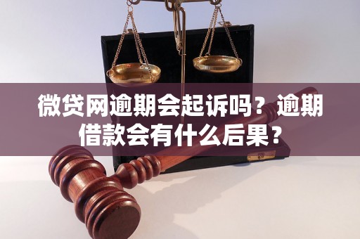 微贷网逾期会起诉吗？逾期借款会有什么后果？