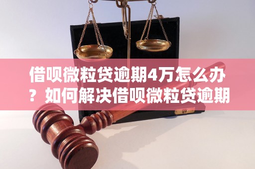 借呗微粒贷逾期4万怎么办？如何解决借呗微粒贷逾期4万问题？