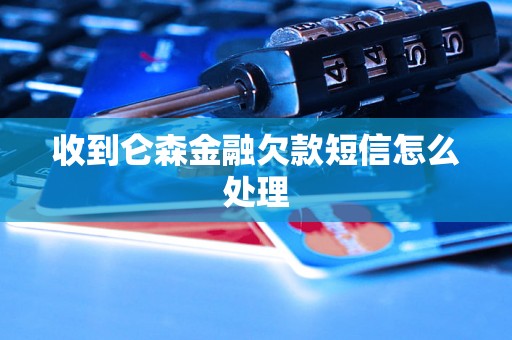 收到仑森金融欠款短信怎么处理