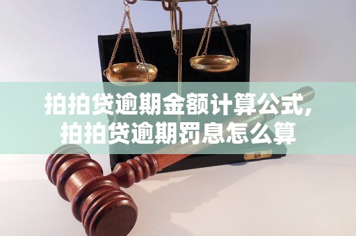 拍拍贷逾期金额计算公式,拍拍贷逾期罚息怎么算