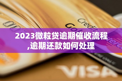 2023微粒贷逾期催收流程,逾期还款如何处理