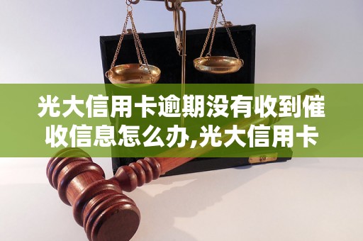 光大信用卡逾期没有收到催收信息怎么办,光大信用卡逾期没有通知怎么处理