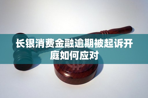 长银消费金融逾期被起诉开庭如何应对