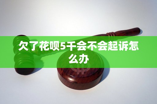 欠了花呗5千会不会起诉怎么办