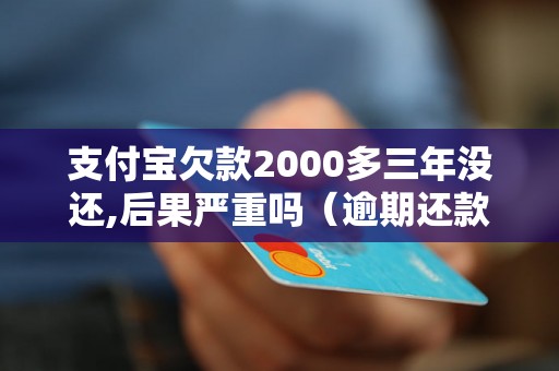 支付宝欠款2000多三年没还,后果严重吗（逾期还款后果详解）