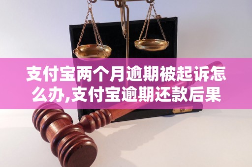 支付宝两个月逾期被起诉怎么办,支付宝逾期还款后果及解决方法