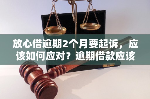 放心借逾期2个月要起诉，应该如何应对？逾期借款应该如何处理？