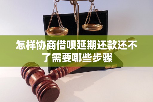 怎样协商借呗延期还款还不了需要哪些步骤