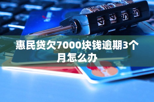 惠民贷欠7000块钱逾期3个月怎么办