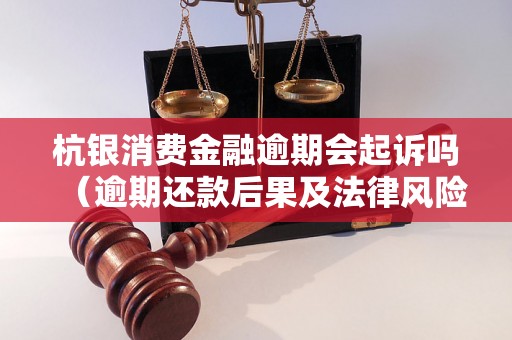 杭银消费金融逾期会起诉吗（逾期还款后果及法律风险分析）