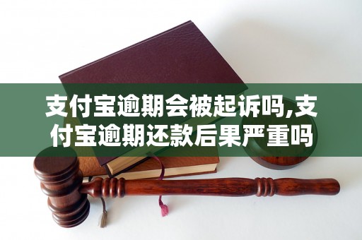 支付宝逾期会被起诉吗,支付宝逾期还款后果严重吗