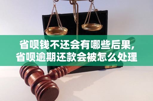 省呗钱不还会有哪些后果,省呗逾期还款会被怎么处理