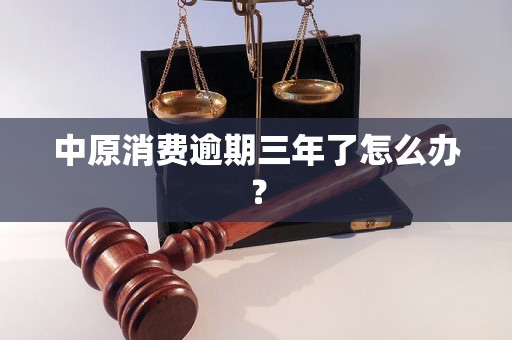 中原消费逾期三年了怎么办？