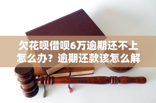 欠花呗借呗6万逾期还不上怎么办？逾期还款该怎么解决？