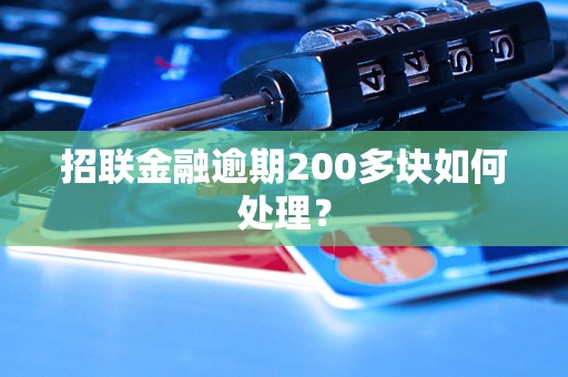 招联金融逾期200多块如何处理？