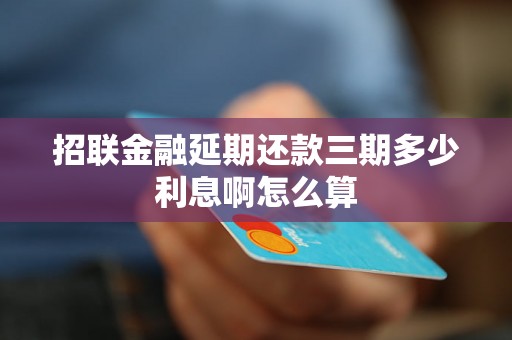 招联金融延期还款三期多少利息啊怎么算