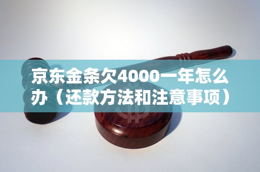 京东金条欠4000一年怎么办（还款方法和注意事项）