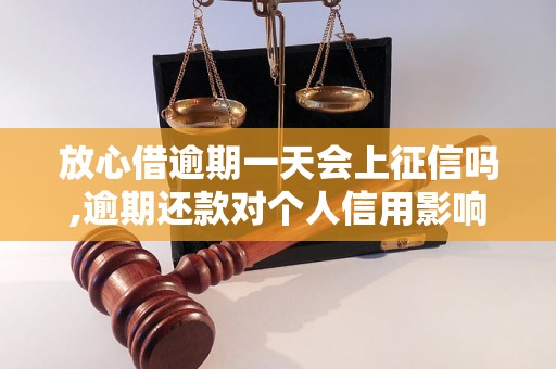 放心借逾期一天会上征信吗,逾期还款对个人信用影响有多大