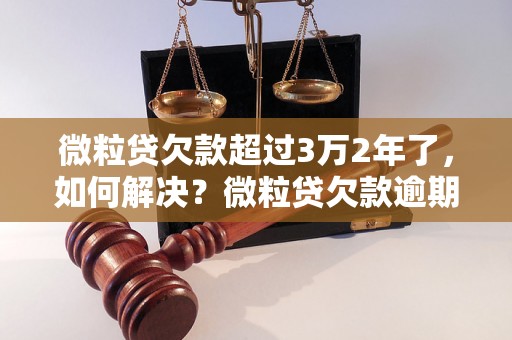 微粒贷欠款超过3万2年了，如何解决？微粒贷欠款逾期后果严重吗？