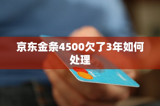 京东金条4500欠了3年如何处理