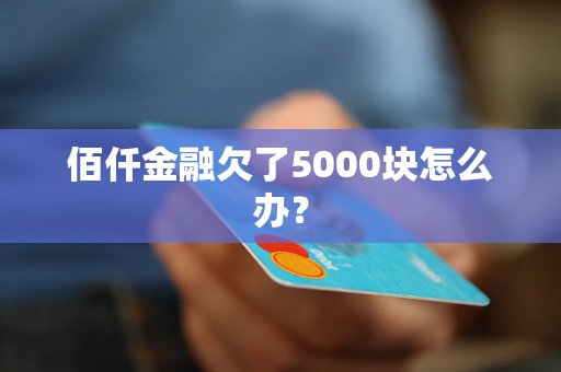 佰仟金融欠了5000块怎么办？