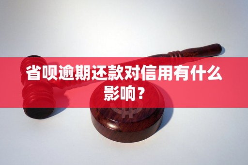 省呗逾期还款对信用有什么影响？