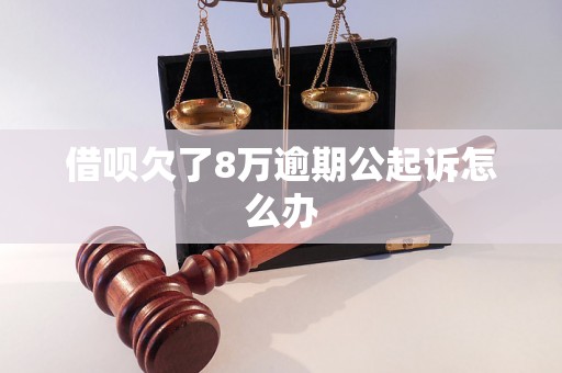 借呗欠了8万逾期公起诉怎么办