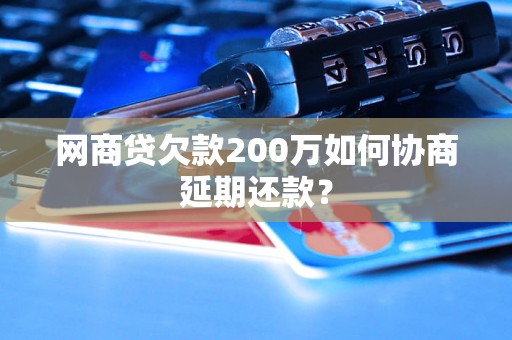 网商贷欠款200万如何协商延期还款？