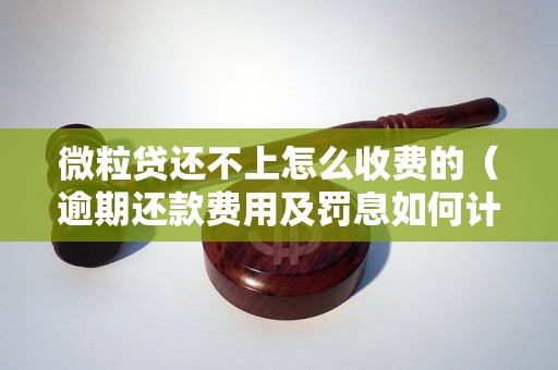 微粒贷还不上怎么收费的（逾期还款费用及罚息如何计算）