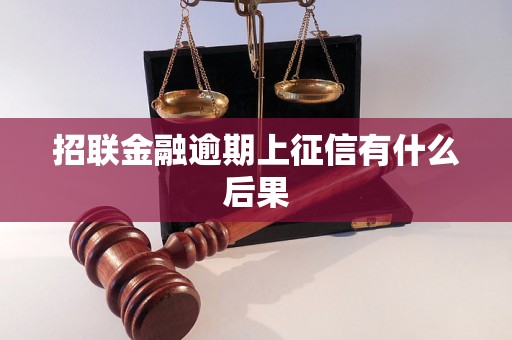 招联金融逾期上征信有什么后果