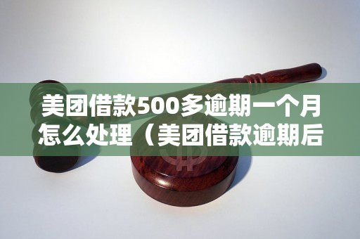 美团借款500多逾期一个月怎么处理（美团借款逾期后果及解决方法）