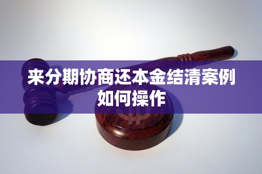 来分期协商还本金结清案例如何操作