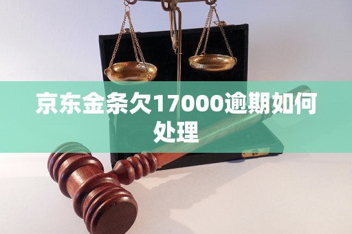 京东金条欠17000逾期如何处理