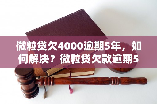 微粒贷欠4000逾期5年，如何解决？微粒贷欠款逾期5年后果严重吗？