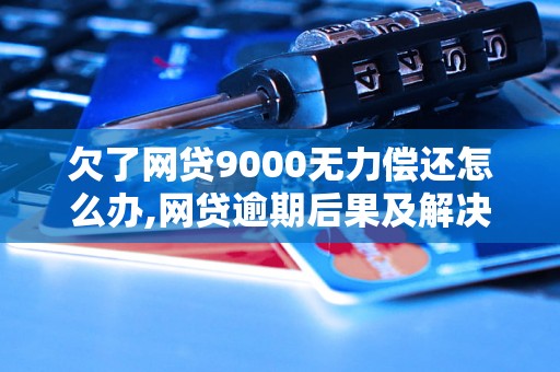 欠了网贷9000无力偿还怎么办,网贷逾期后果及解决方法