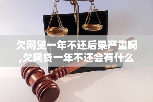 欠网贷一年不还后果严重吗,欠网贷一年不还会有什么后果