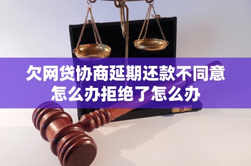 欠网贷协商延期还款不同意怎么办拒绝了怎么办