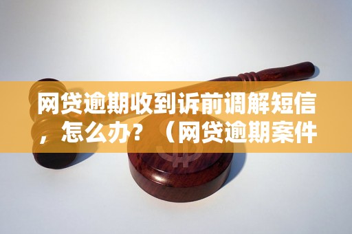 网贷逾期收到诉前调解短信，怎么办？（网贷逾期案件调解流程解析）