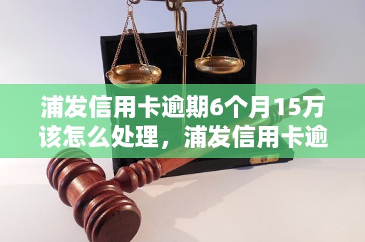 浦发信用卡逾期6个月15万该怎么处理，浦发信用卡逾期后果严重吗